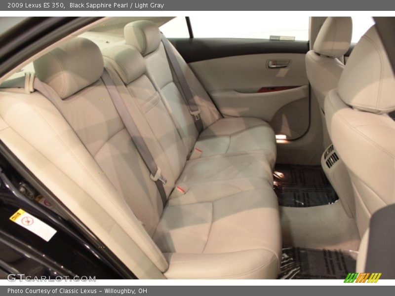Black Sapphire Pearl / Light Gray 2009 Lexus ES 350