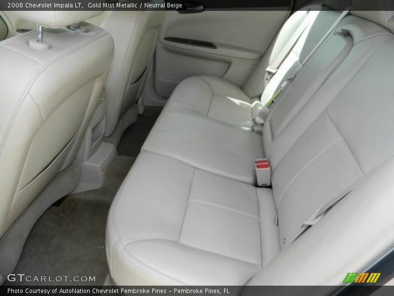 Gold Mist Metallic / Neutral Beige 2008 Chevrolet Impala LT
