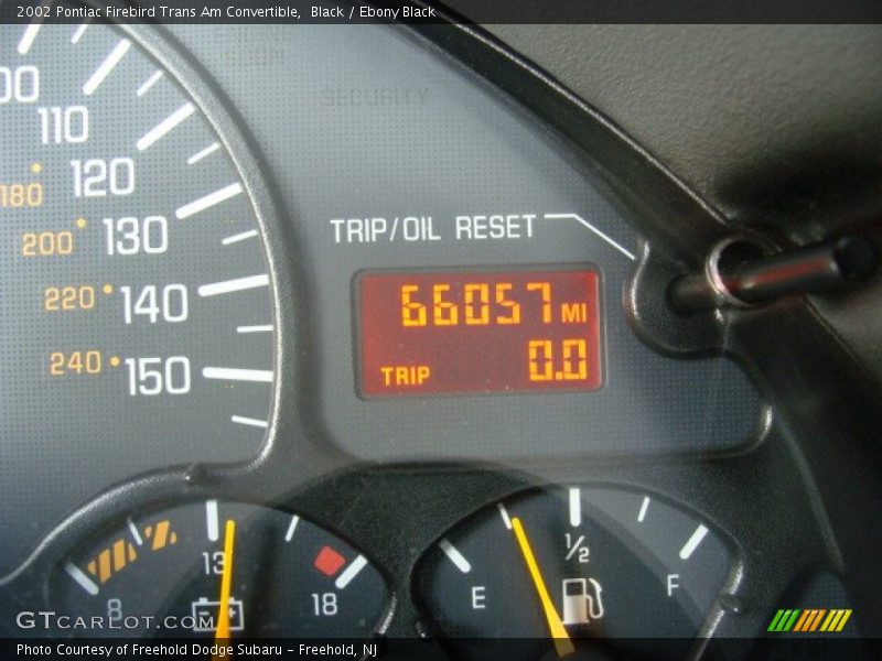 Black / Ebony Black 2002 Pontiac Firebird Trans Am Convertible