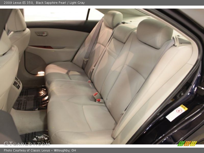 Black Sapphire Pearl / Light Gray 2009 Lexus ES 350