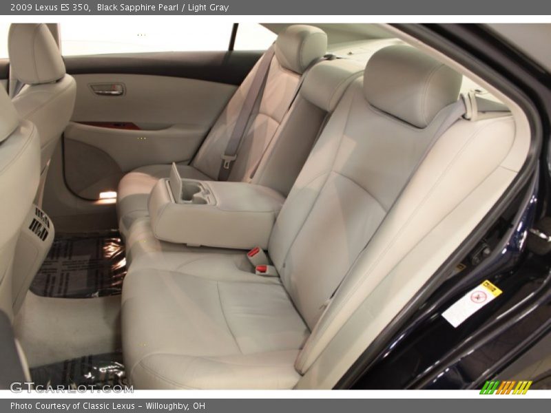 Black Sapphire Pearl / Light Gray 2009 Lexus ES 350