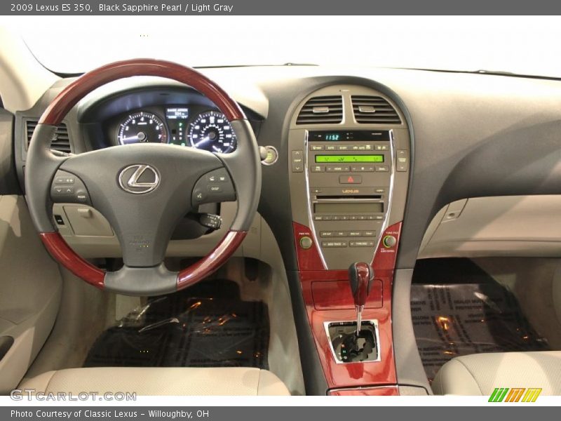 Black Sapphire Pearl / Light Gray 2009 Lexus ES 350