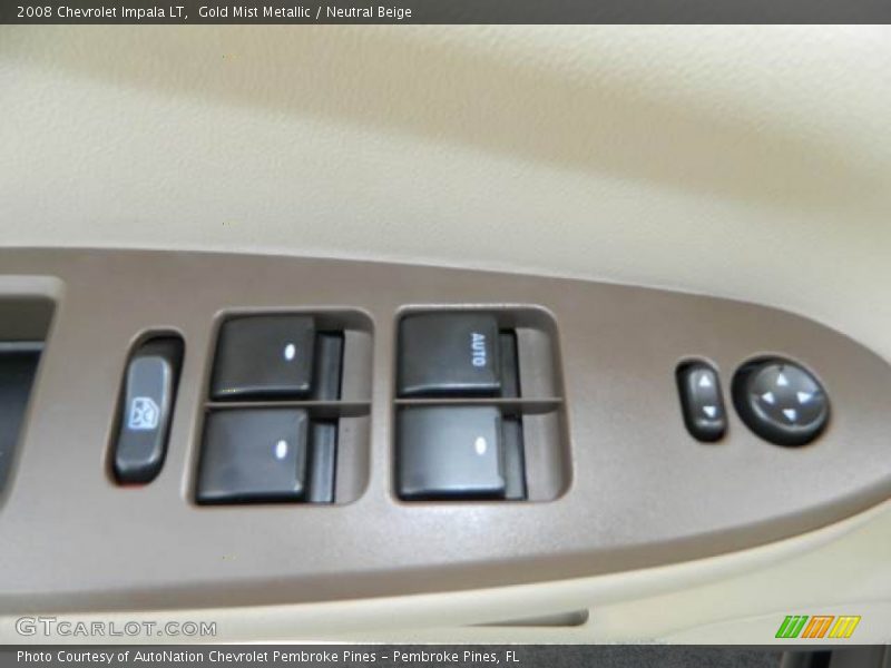 Gold Mist Metallic / Neutral Beige 2008 Chevrolet Impala LT