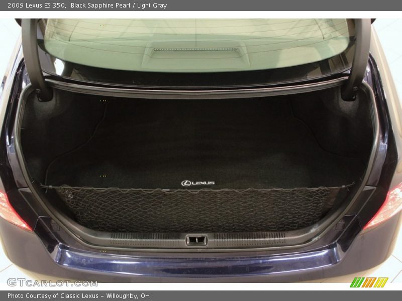 Black Sapphire Pearl / Light Gray 2009 Lexus ES 350