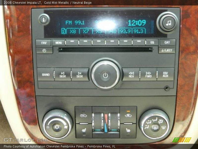 Gold Mist Metallic / Neutral Beige 2008 Chevrolet Impala LT