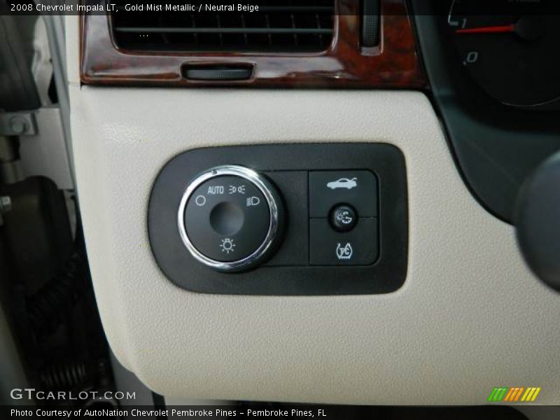 Gold Mist Metallic / Neutral Beige 2008 Chevrolet Impala LT