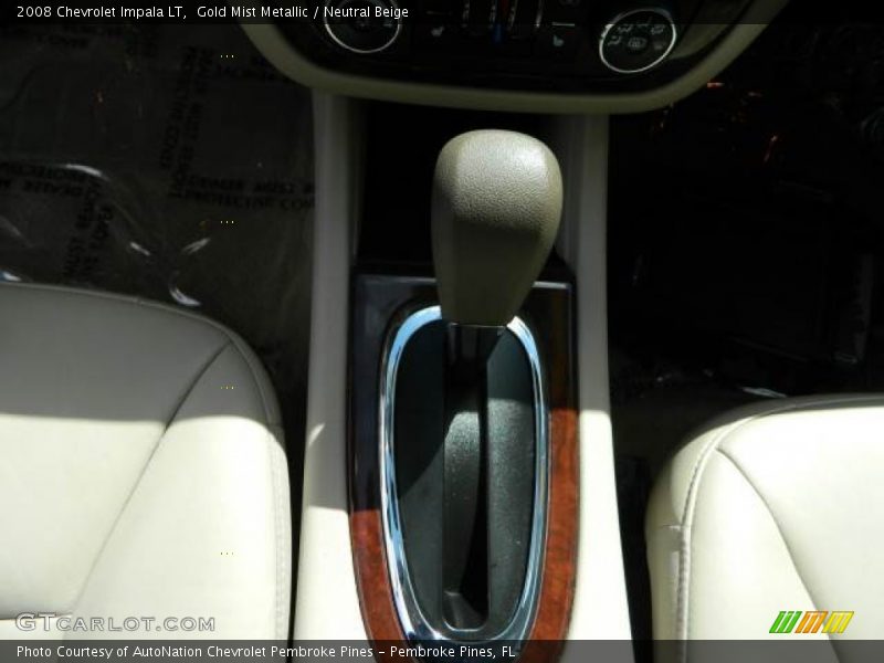 Gold Mist Metallic / Neutral Beige 2008 Chevrolet Impala LT