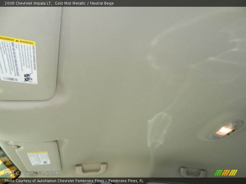 Gold Mist Metallic / Neutral Beige 2008 Chevrolet Impala LT