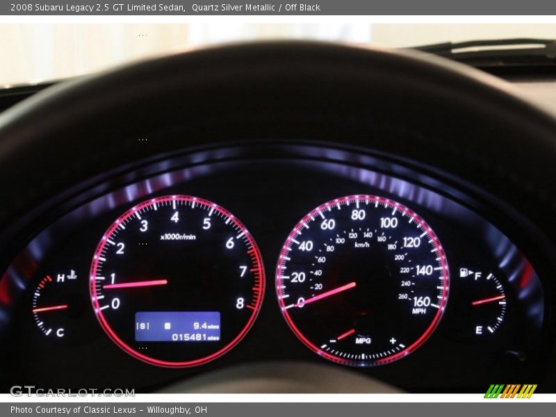 Quartz Silver Metallic / Off Black 2008 Subaru Legacy 2.5 GT Limited Sedan