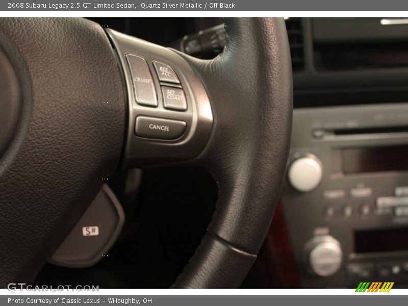 Quartz Silver Metallic / Off Black 2008 Subaru Legacy 2.5 GT Limited Sedan