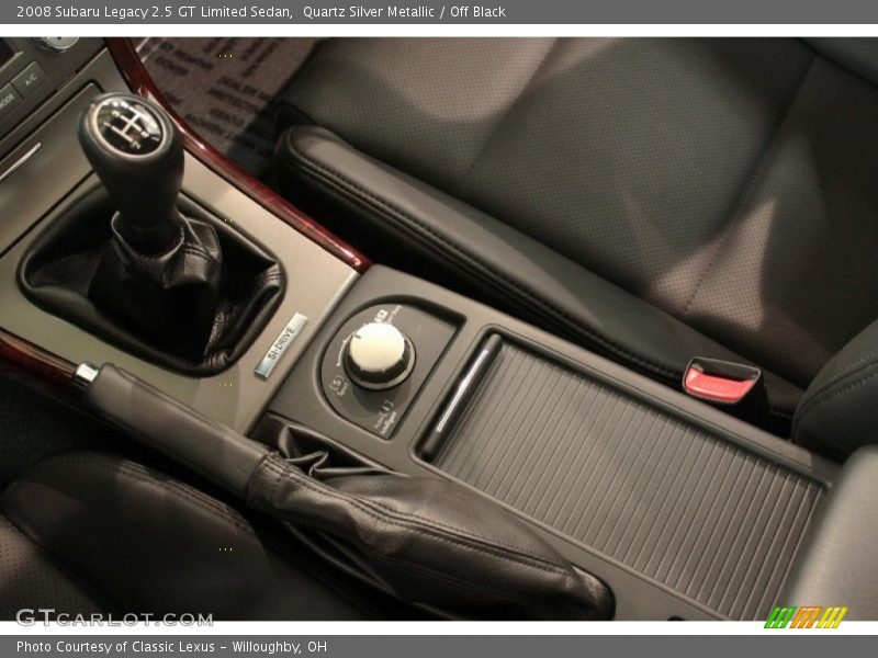 Quartz Silver Metallic / Off Black 2008 Subaru Legacy 2.5 GT Limited Sedan