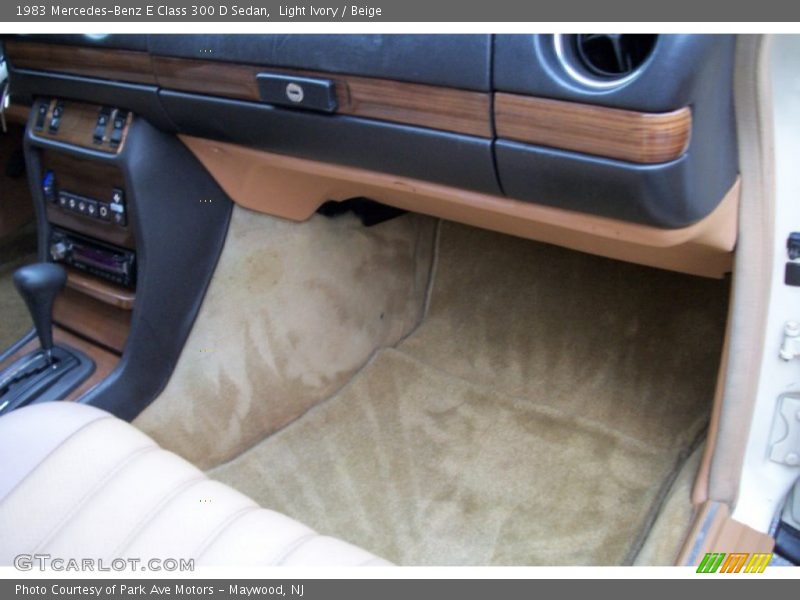 Light Ivory / Beige 1983 Mercedes-Benz E Class 300 D Sedan