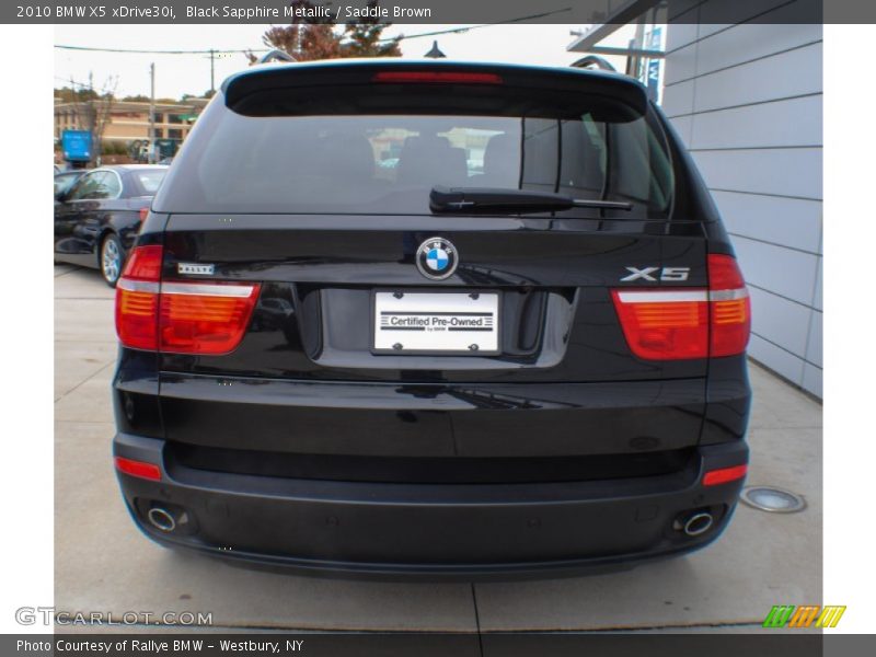 Black Sapphire Metallic / Saddle Brown 2010 BMW X5 xDrive30i