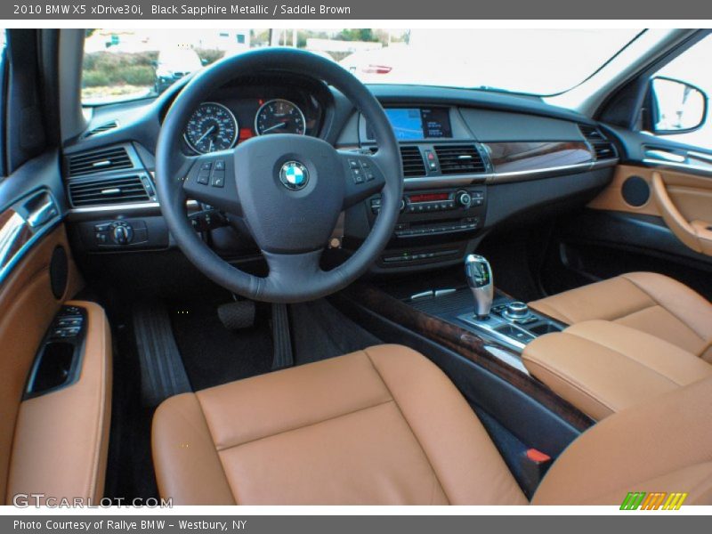 Black Sapphire Metallic / Saddle Brown 2010 BMW X5 xDrive30i