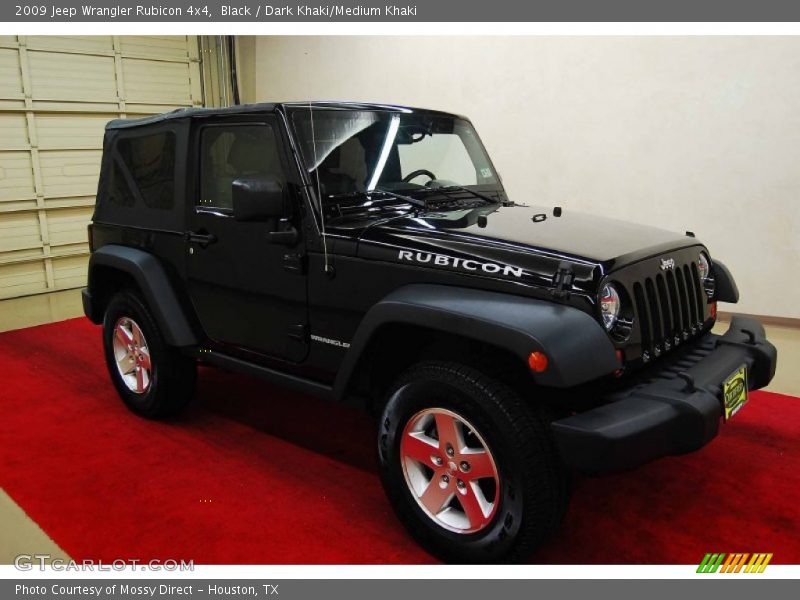 Black / Dark Khaki/Medium Khaki 2009 Jeep Wrangler Rubicon 4x4