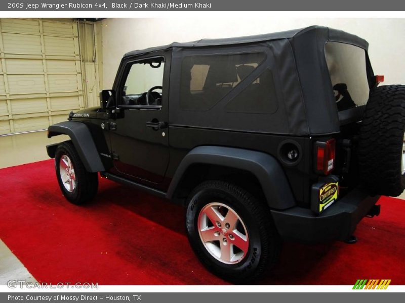 Black / Dark Khaki/Medium Khaki 2009 Jeep Wrangler Rubicon 4x4