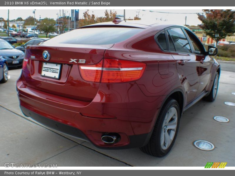 Vermilion Red Metallic / Sand Beige 2010 BMW X6 xDrive35i