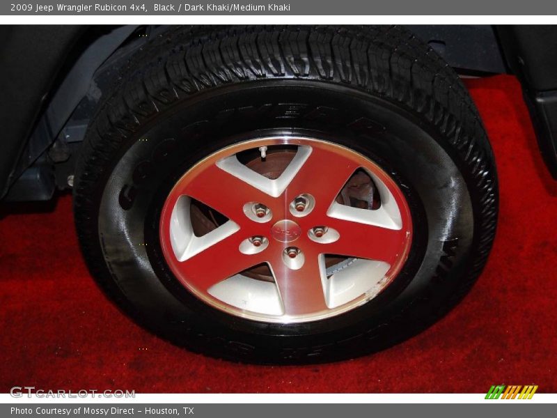 Black / Dark Khaki/Medium Khaki 2009 Jeep Wrangler Rubicon 4x4