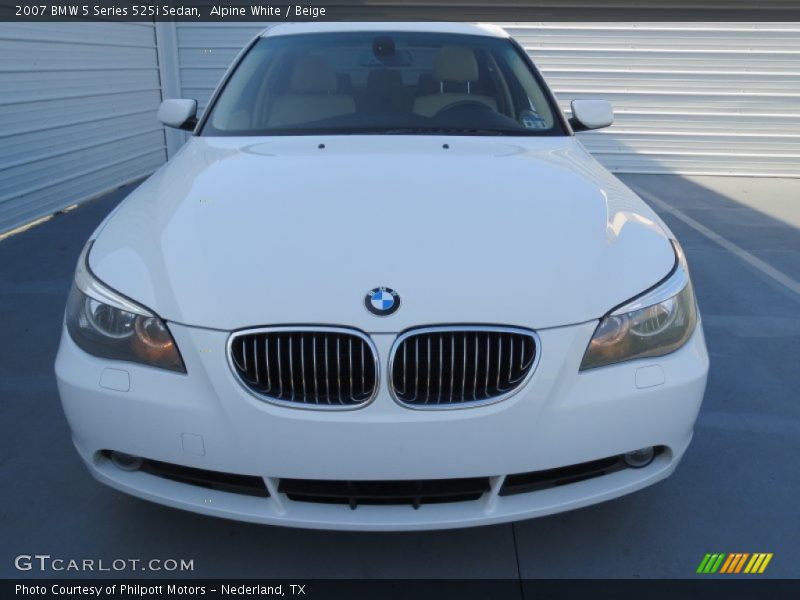 Alpine White / Beige 2007 BMW 5 Series 525i Sedan