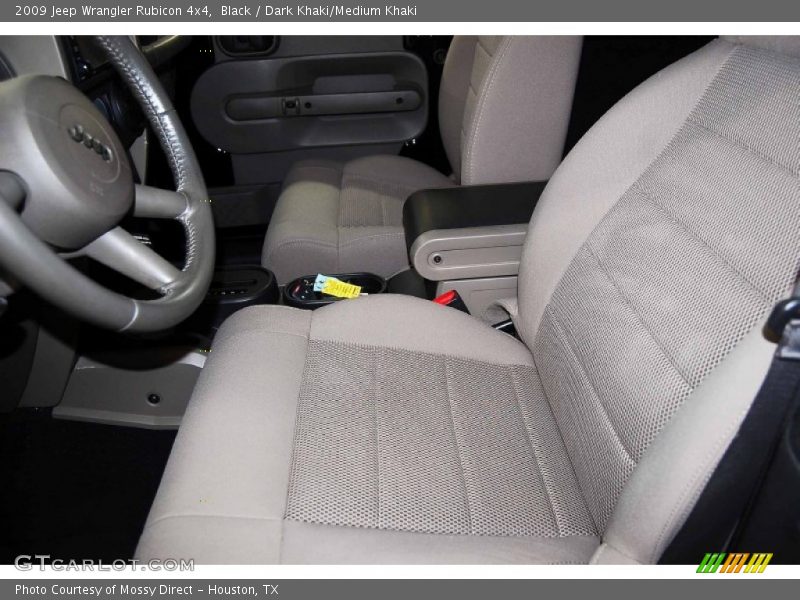 Black / Dark Khaki/Medium Khaki 2009 Jeep Wrangler Rubicon 4x4