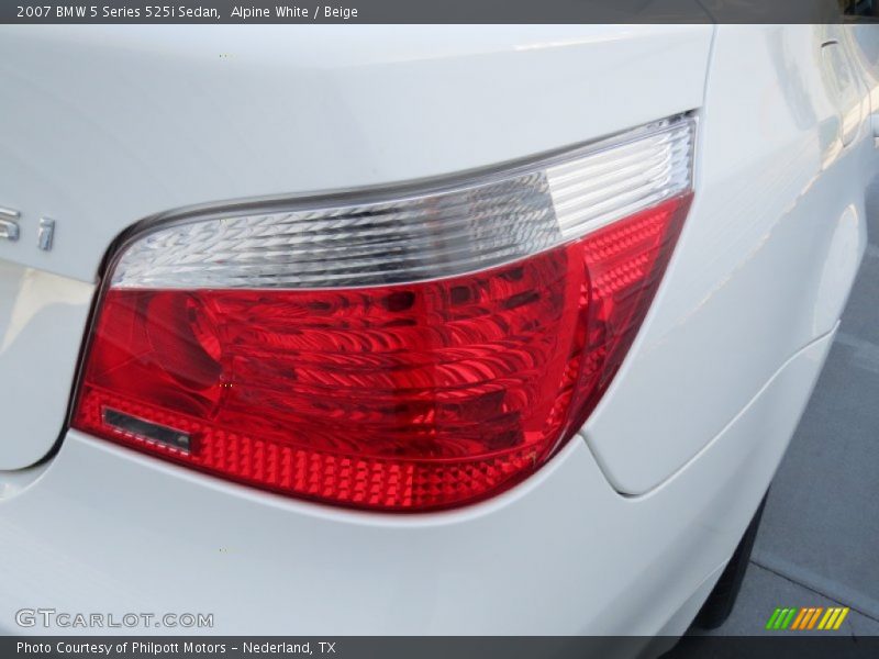 Alpine White / Beige 2007 BMW 5 Series 525i Sedan