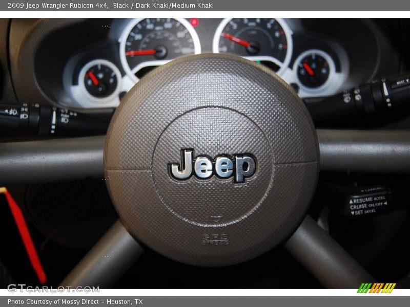 Black / Dark Khaki/Medium Khaki 2009 Jeep Wrangler Rubicon 4x4