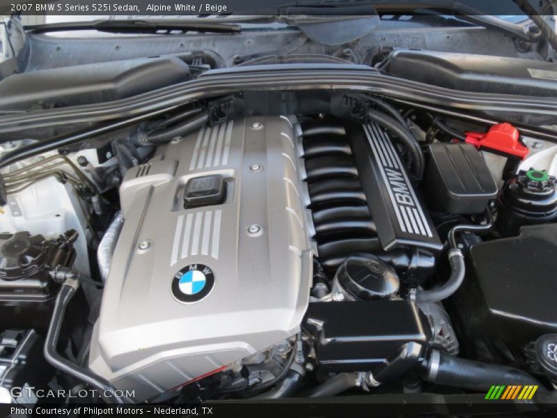 Alpine White / Beige 2007 BMW 5 Series 525i Sedan