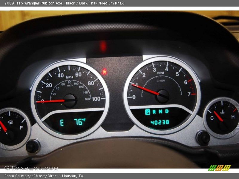 Black / Dark Khaki/Medium Khaki 2009 Jeep Wrangler Rubicon 4x4