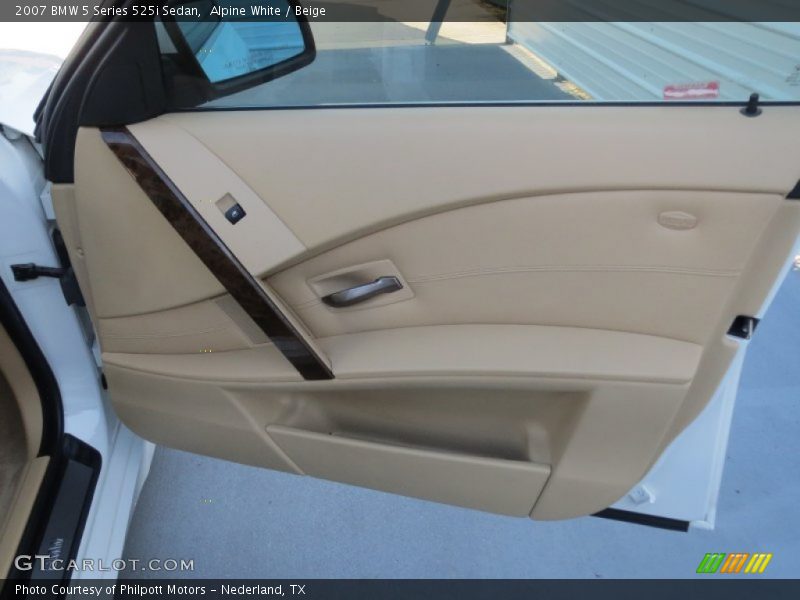 Alpine White / Beige 2007 BMW 5 Series 525i Sedan