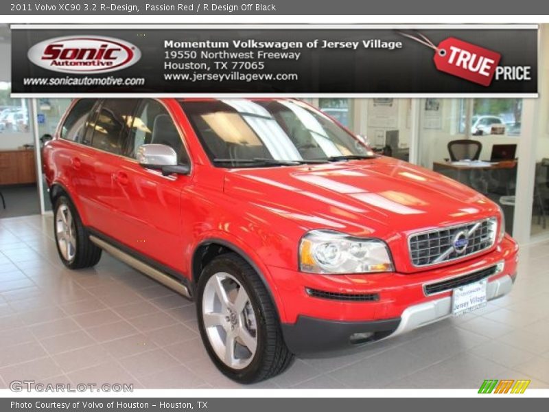Passion Red / R Design Off Black 2011 Volvo XC90 3.2 R-Design