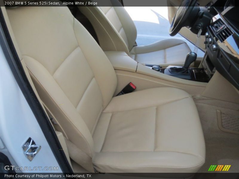 Alpine White / Beige 2007 BMW 5 Series 525i Sedan