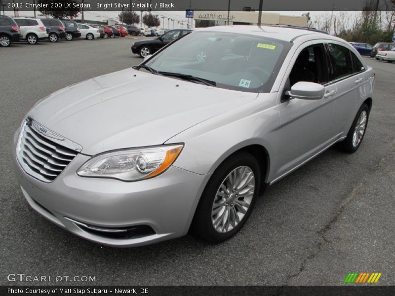 Bright Silver Metallic / Black 2012 Chrysler 200 LX Sedan