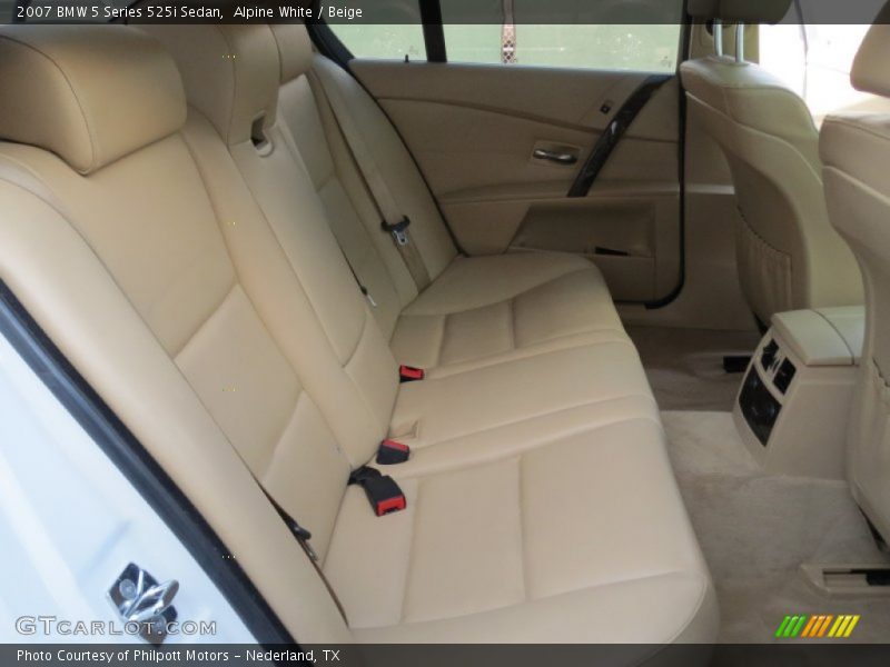Alpine White / Beige 2007 BMW 5 Series 525i Sedan
