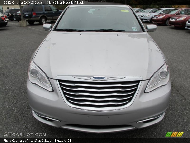 Bright Silver Metallic / Black 2012 Chrysler 200 LX Sedan