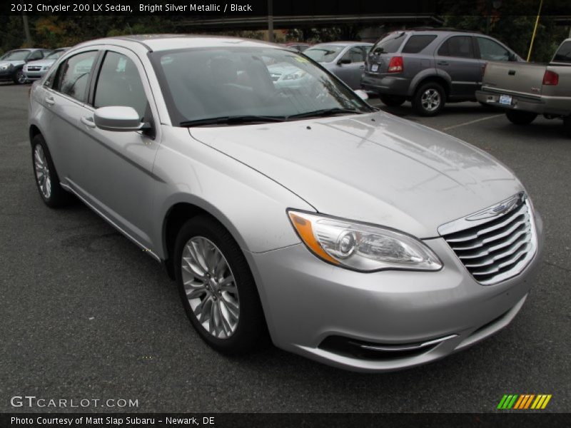 Bright Silver Metallic / Black 2012 Chrysler 200 LX Sedan