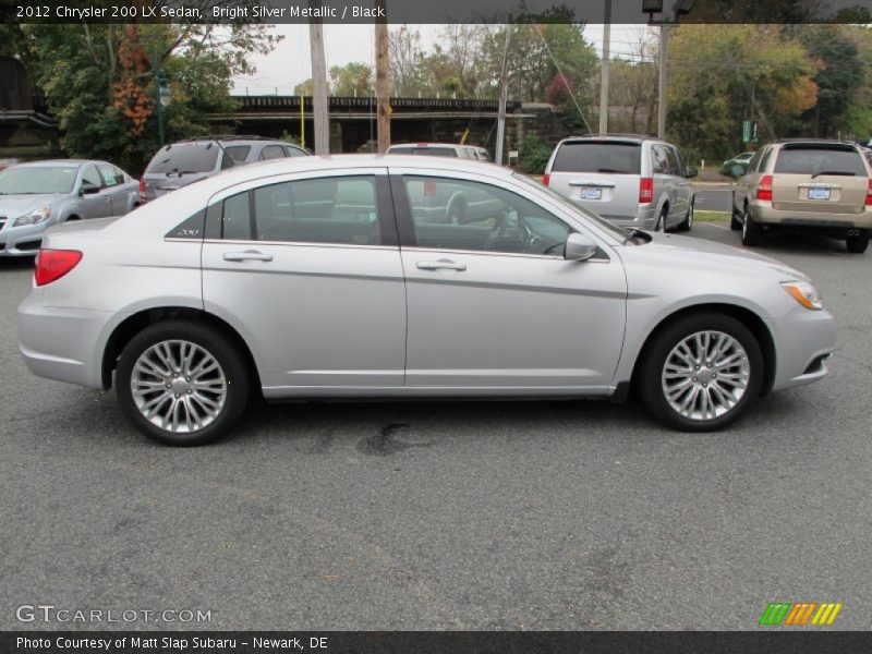 Bright Silver Metallic / Black 2012 Chrysler 200 LX Sedan