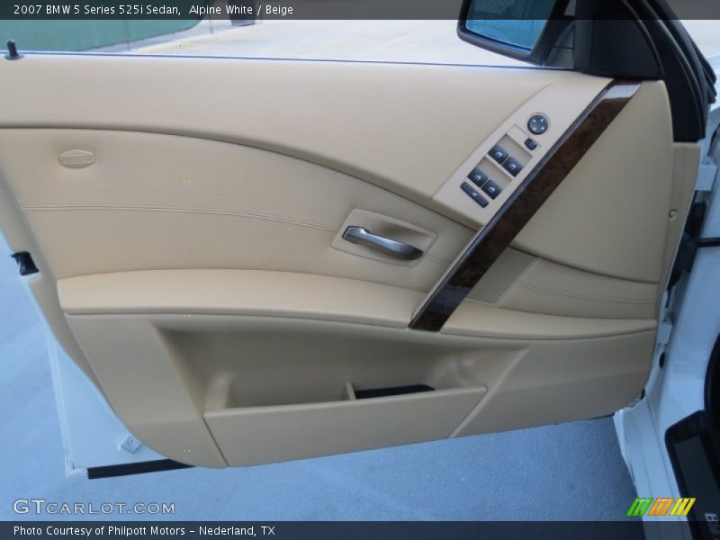 Alpine White / Beige 2007 BMW 5 Series 525i Sedan