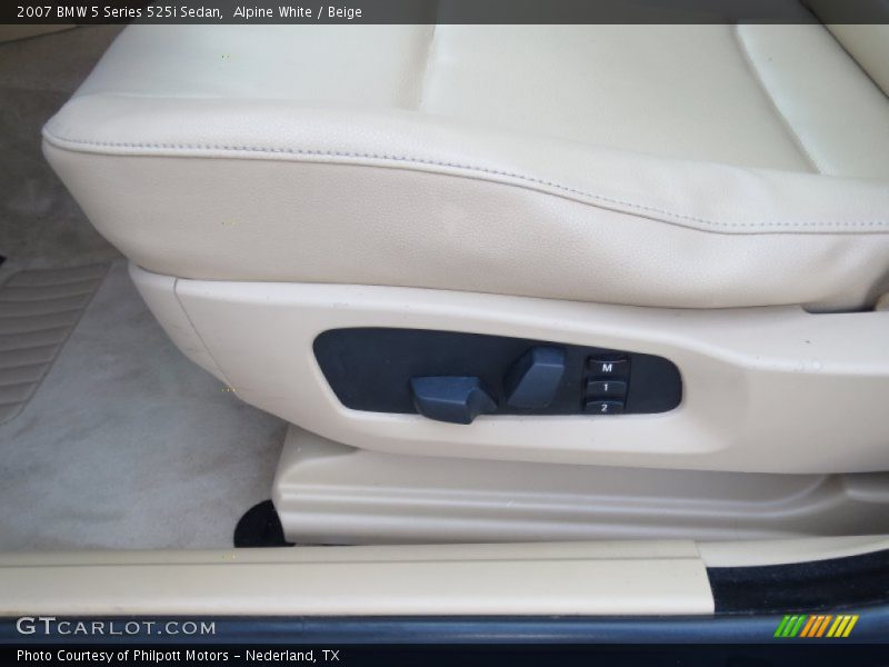 Alpine White / Beige 2007 BMW 5 Series 525i Sedan