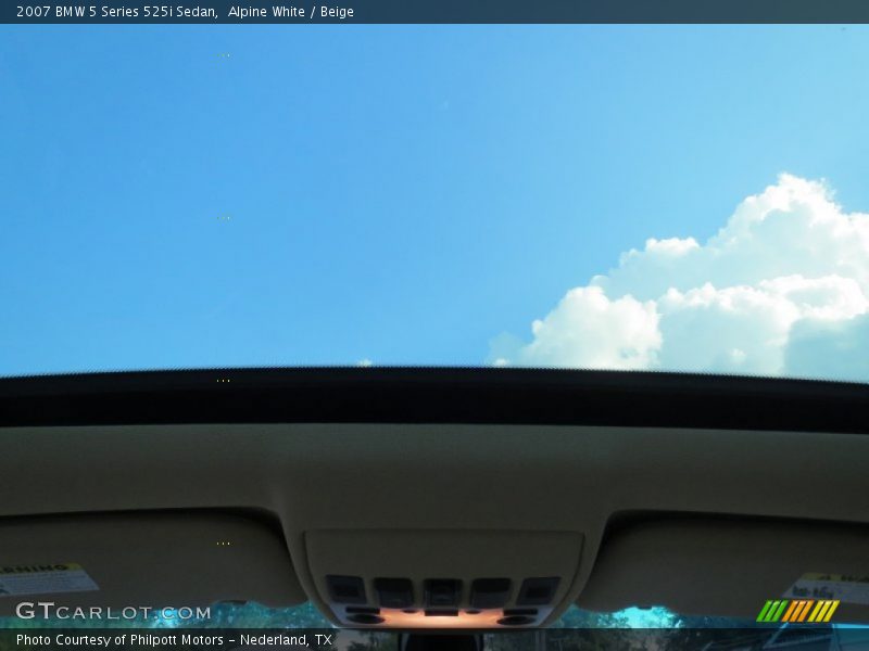 Alpine White / Beige 2007 BMW 5 Series 525i Sedan