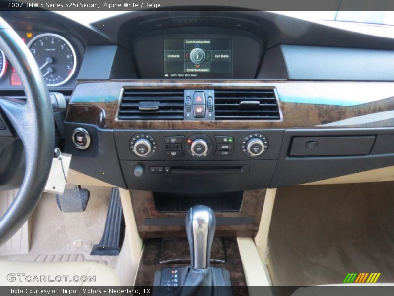 Alpine White / Beige 2007 BMW 5 Series 525i Sedan