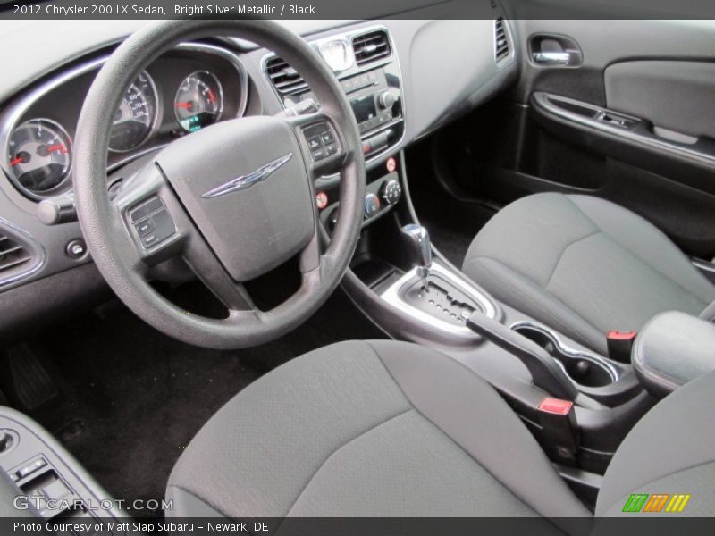Bright Silver Metallic / Black 2012 Chrysler 200 LX Sedan