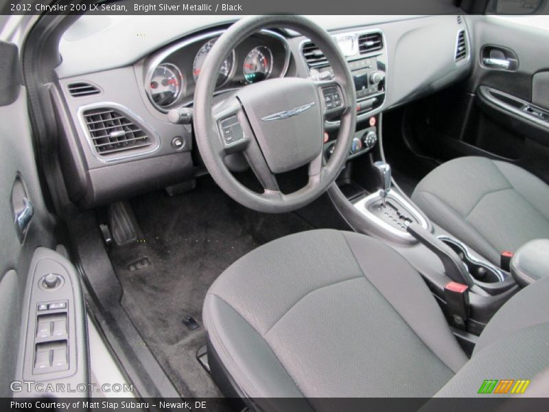Bright Silver Metallic / Black 2012 Chrysler 200 LX Sedan