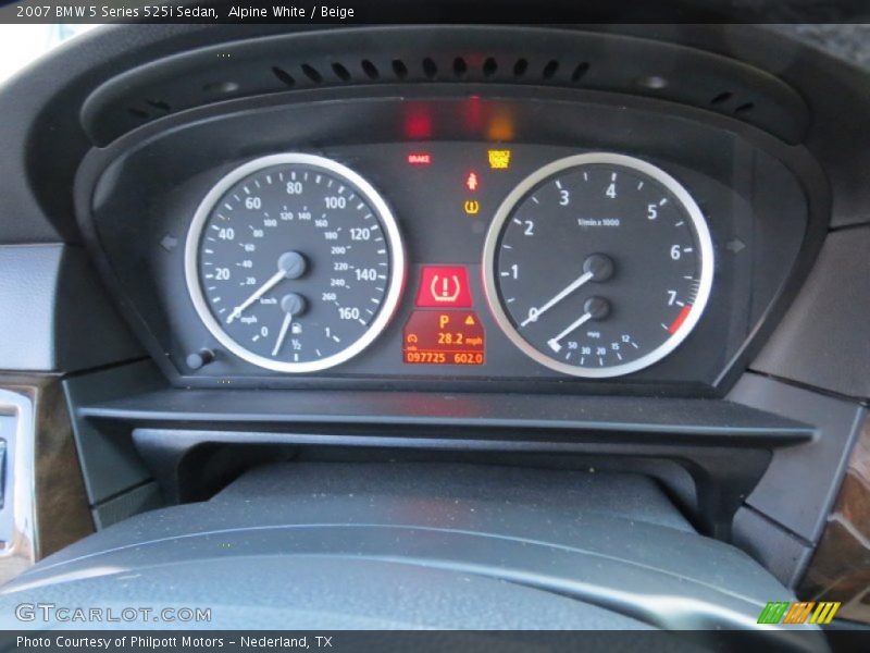 Alpine White / Beige 2007 BMW 5 Series 525i Sedan