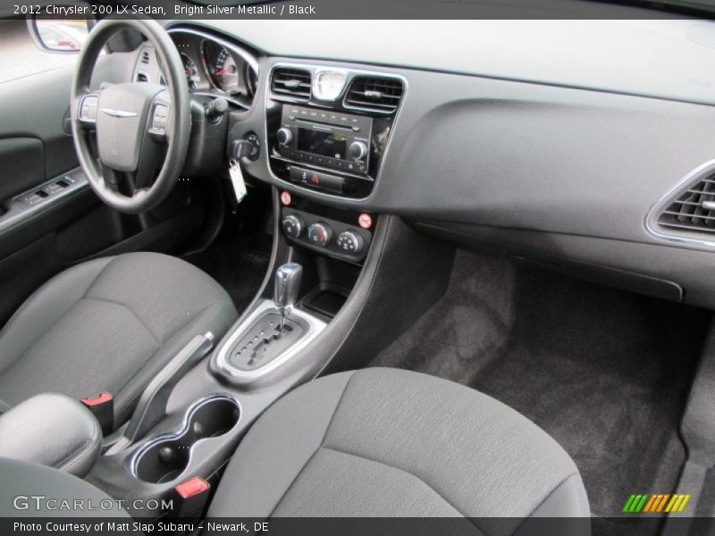 Bright Silver Metallic / Black 2012 Chrysler 200 LX Sedan