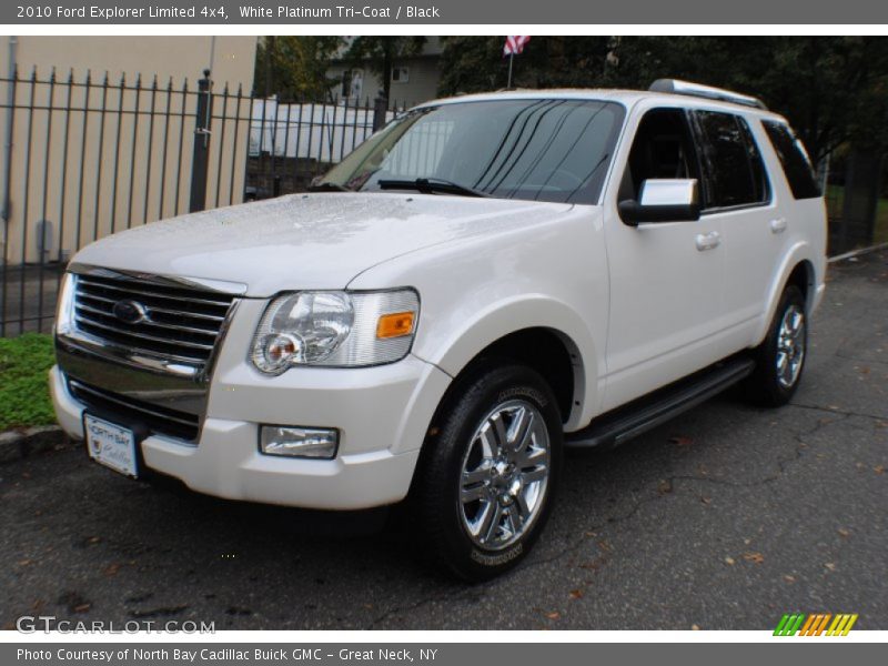 White Platinum Tri-Coat / Black 2010 Ford Explorer Limited 4x4