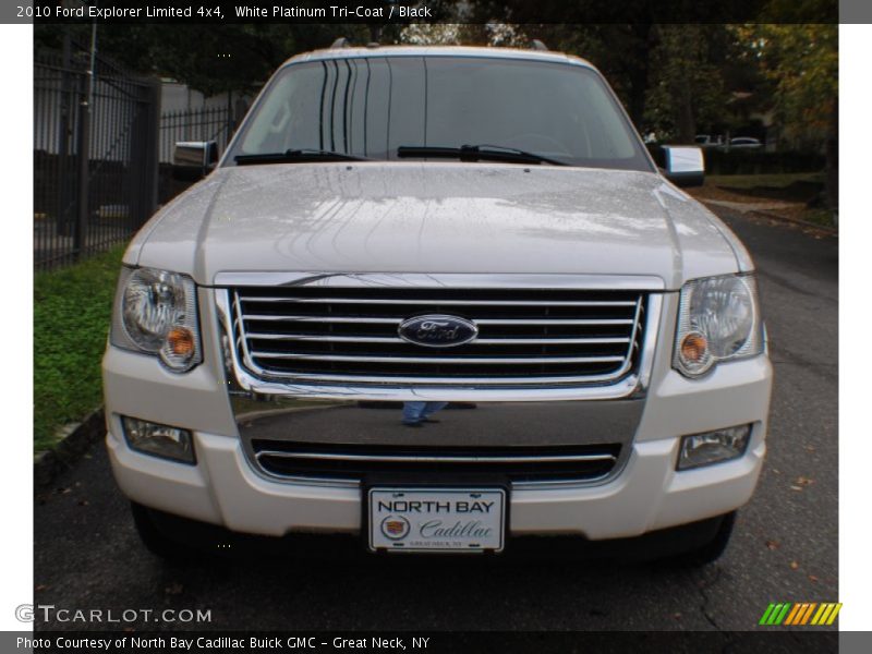 White Platinum Tri-Coat / Black 2010 Ford Explorer Limited 4x4