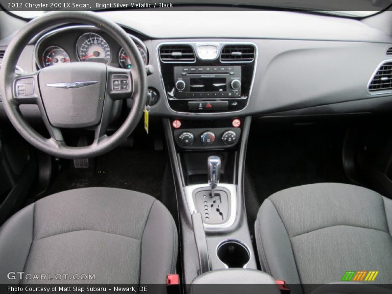 Bright Silver Metallic / Black 2012 Chrysler 200 LX Sedan