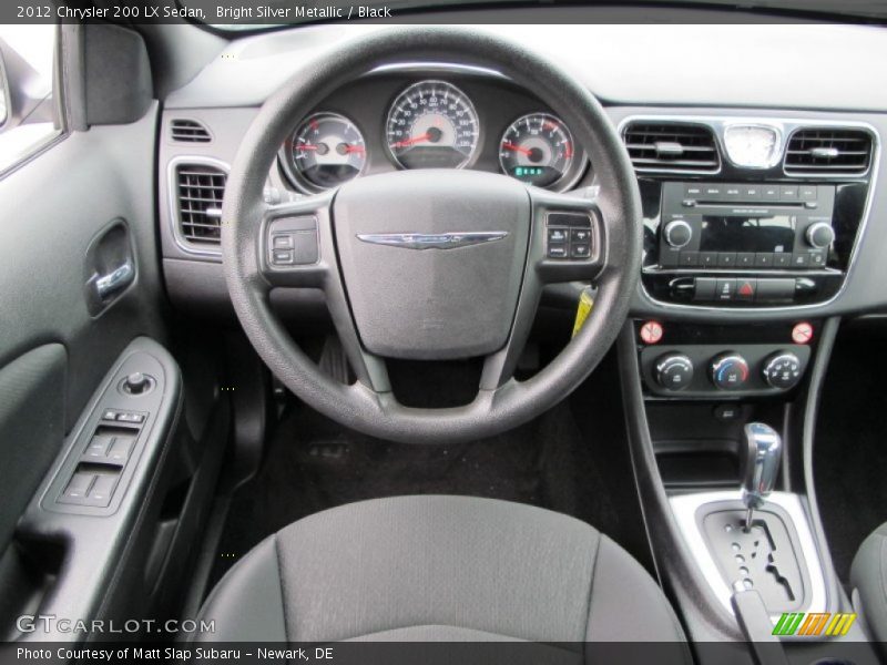 Bright Silver Metallic / Black 2012 Chrysler 200 LX Sedan