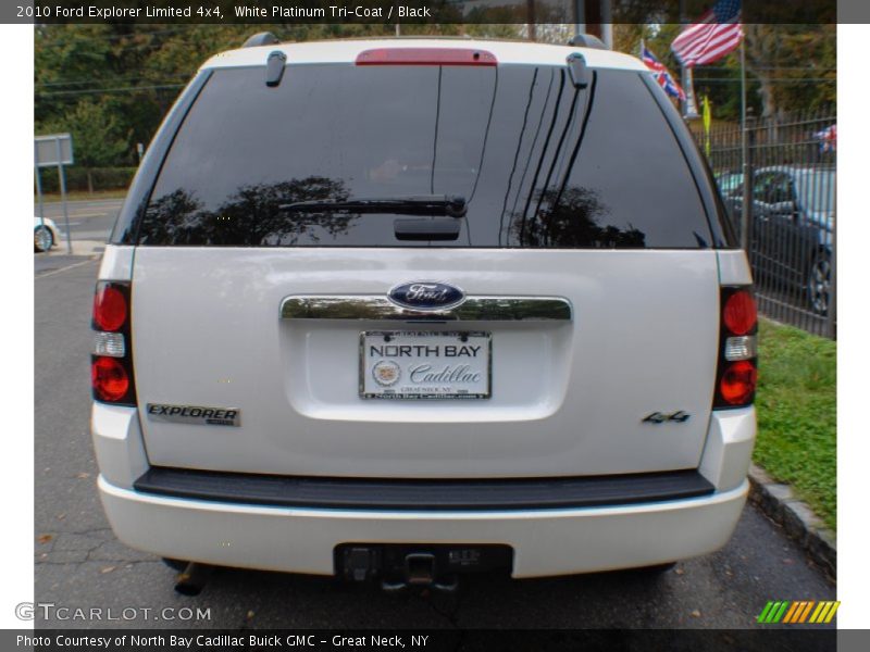 White Platinum Tri-Coat / Black 2010 Ford Explorer Limited 4x4