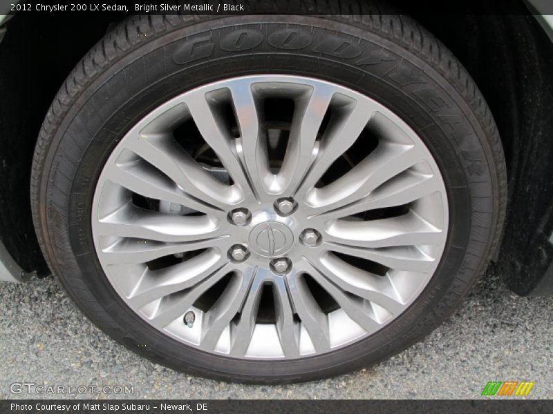 Bright Silver Metallic / Black 2012 Chrysler 200 LX Sedan